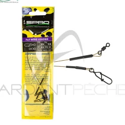 Bas de ligne SPRO Matte black leader 7x7 wire