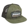 Casquette SAGE Patch Trucker Green Brown Trout