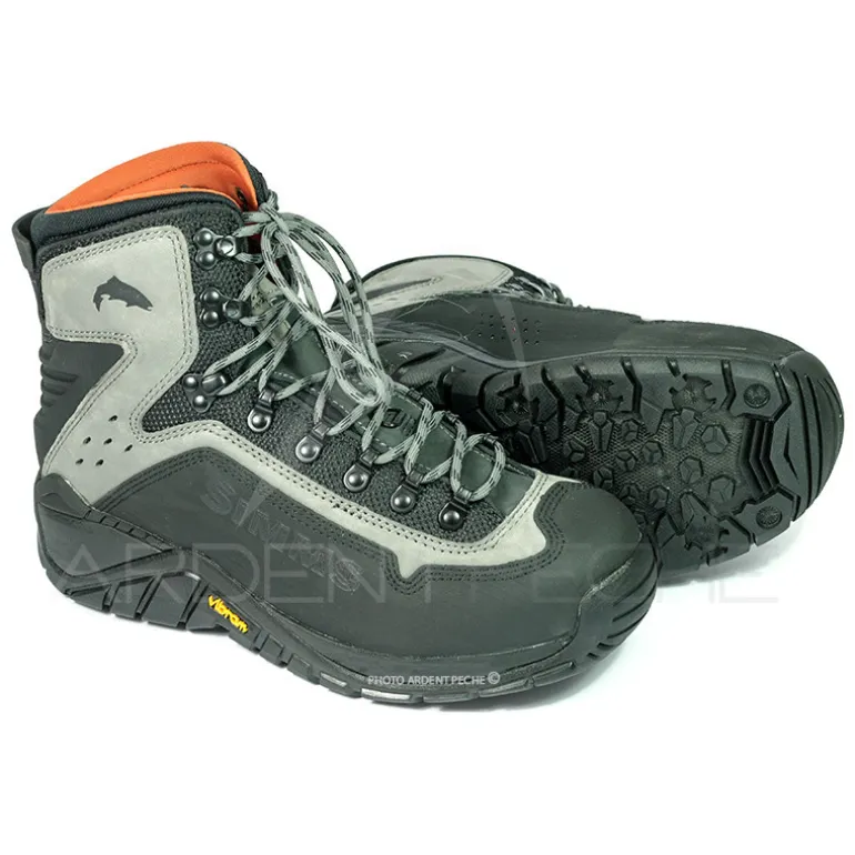 Chaussures de wading SIMMS G3 Guide Boot Vibram Steel Grey