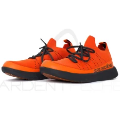 Chaussures GRUNDENS Sea knit boat red orange