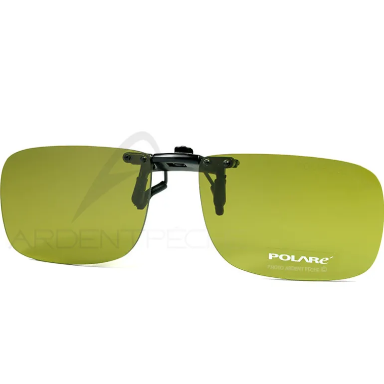 Clip lunettes COCOONS polarisants rectangle FLIP-UP jaune