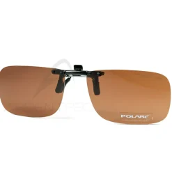 Clip lunettes COCOONS polarisants rectangle FLIP-UP cuivre