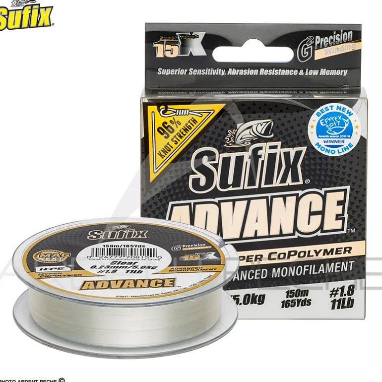 Fils nylon SUFIX Advance G2 clear 150m