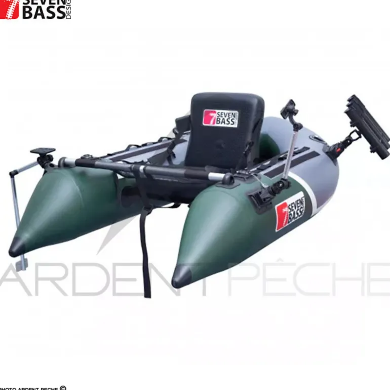 Float tube SEVEN BASS Armada 170 Ultim-8 Vert gris full pack