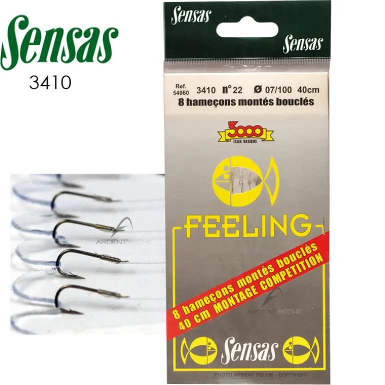Hameçon coup SENSAS FEELING 3410 BZ montés
