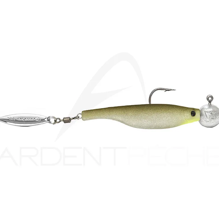 Leurre souple HYPERLASTICS Dartspin round jig head 5.5 10g