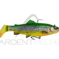 Leurre souple SAVAGE GEAR 4D Trout rattle shad 17cm