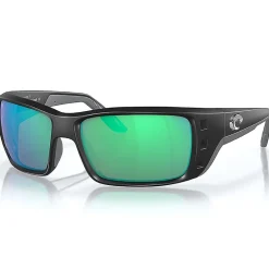 Lunettes polarisantes COSTA DEL MAR Permit Matte black Green mirror 580G