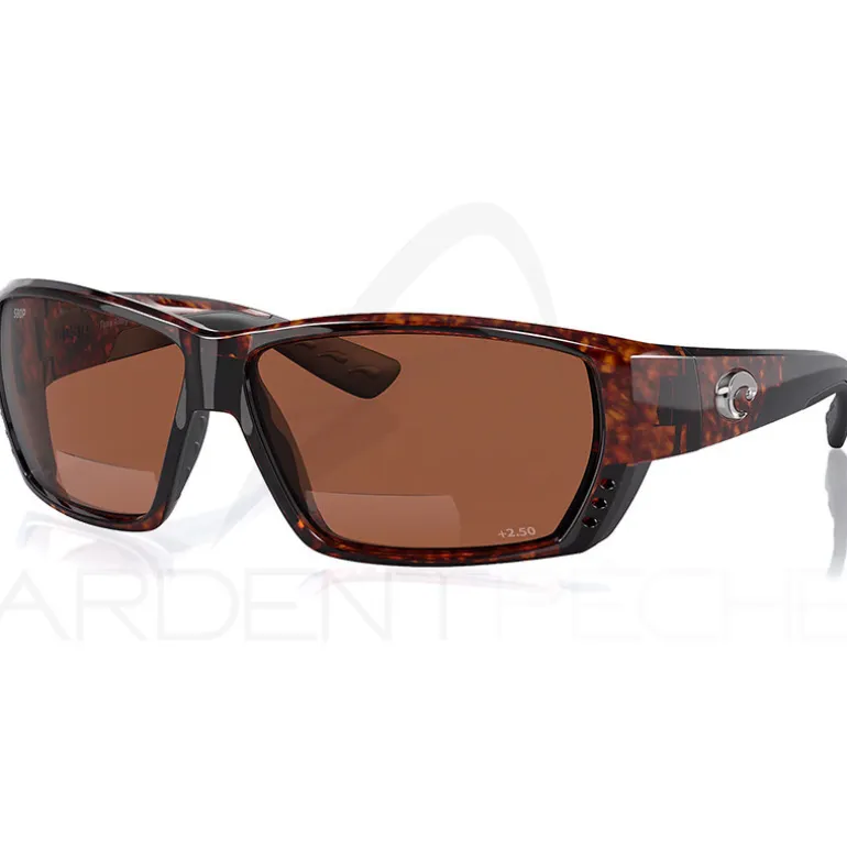 Lunettes polarisantes COSTA DEL MAR Tuna alley readers 2.50 Tortoise Copper 580P