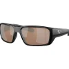 Lunettes polarisantes COSTA DEL MAR Fantail pro Matte black Copper silver mirror 580G