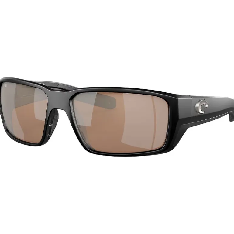 Lunettes polarisantes COSTA DEL MAR Fantail pro Matte black Copper silver mirror 580G