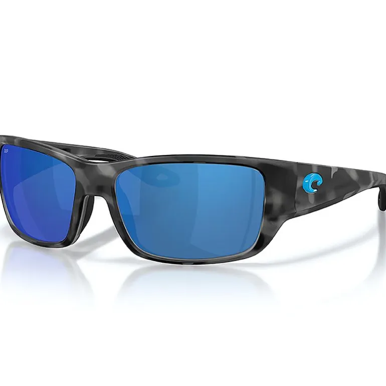 Lunettes polarisantes COSTA DEL MAR Schoolie Tiger shark matte Blue mirror 580P
