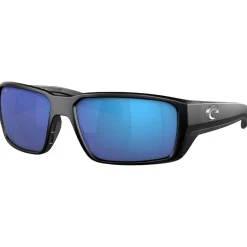 Lunettes polarisantes COSTA DEL MAR Fantail pro Matte black Blue mirror 580G