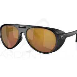 Lunettes polarisantes COSTA DEL MAR Grand catalina Matte black Gold mirror 580G