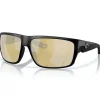 Lunettes polarisantes COSTA DEL MAR Fly line Matte black Sunrise silver mirror 580G