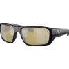 Lunettes polarisantes COSTA DEL MAR Fantail pro Matte black Sunrise silver mirror 580G