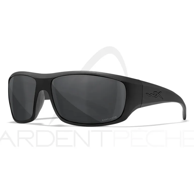 Lunettes polarisantes WILEY X Omega captivate Grey Black ops matte black frame