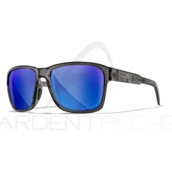 Lunettes polarisantes WILEY X Trek captivate Blue mirror Gloss crystal dark grey frame