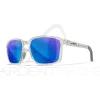 Lunettes polarisantes WILEY X Alfa captivate Blue mirror Gloss clear crystal frame