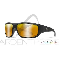 Lunettes polarisantes WILEY X Omega captivate Bronze mirror Matte black frame