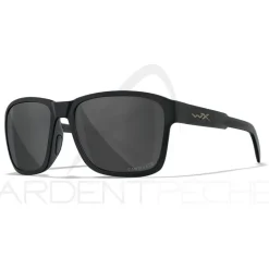 Lunettes polarisantes WILEY X Trek captivate Smoke grey Gloss black frame