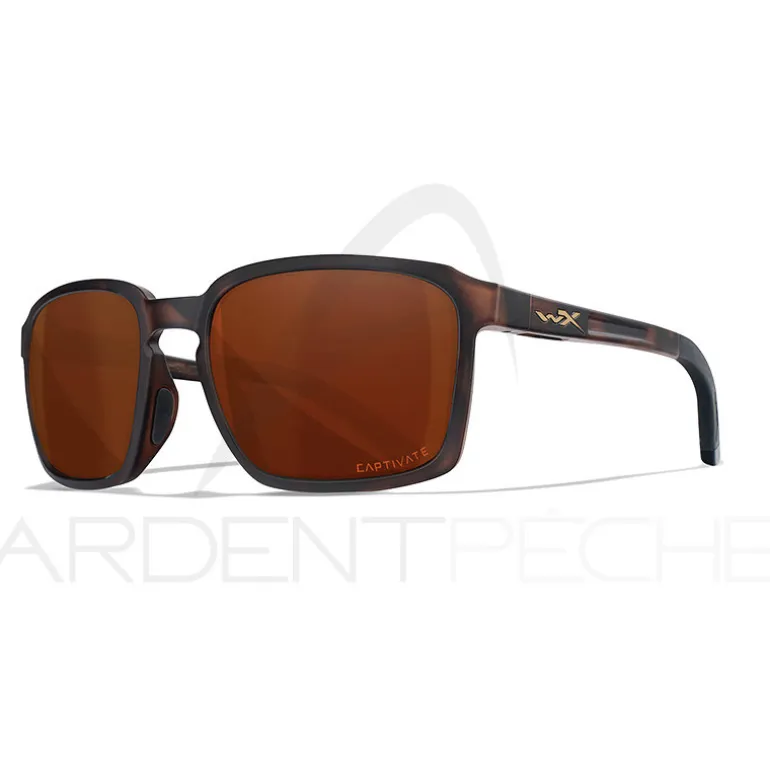 Lunettes polarisantes WILEY X Alfa captivate Copper Matte havana brown frame