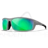 Lunettes polarisantes WILEY X Grid captivate Green mirror Matte cool grey frame