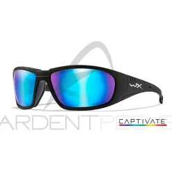 Lunettes polarisantes WILEY X Boss captivate Blue mirror Matt black frame