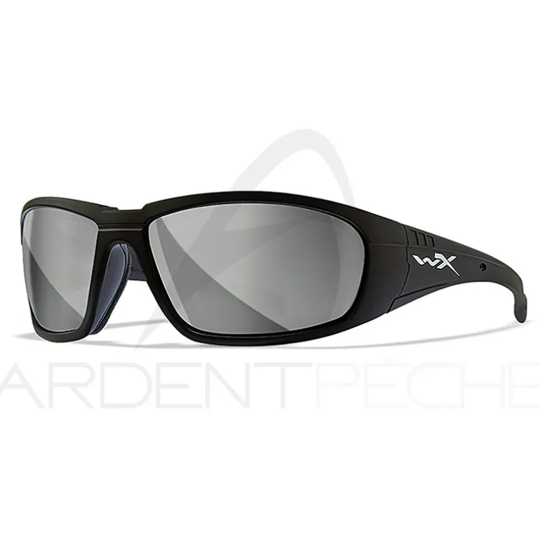 Lunettes polarisantes WILEY X Boss Silver flash Matte black frame
