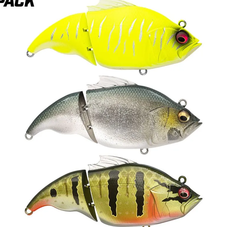 Pack de 3 leurres MEGABASS Vatalion 115 F spécial eaux alcalines