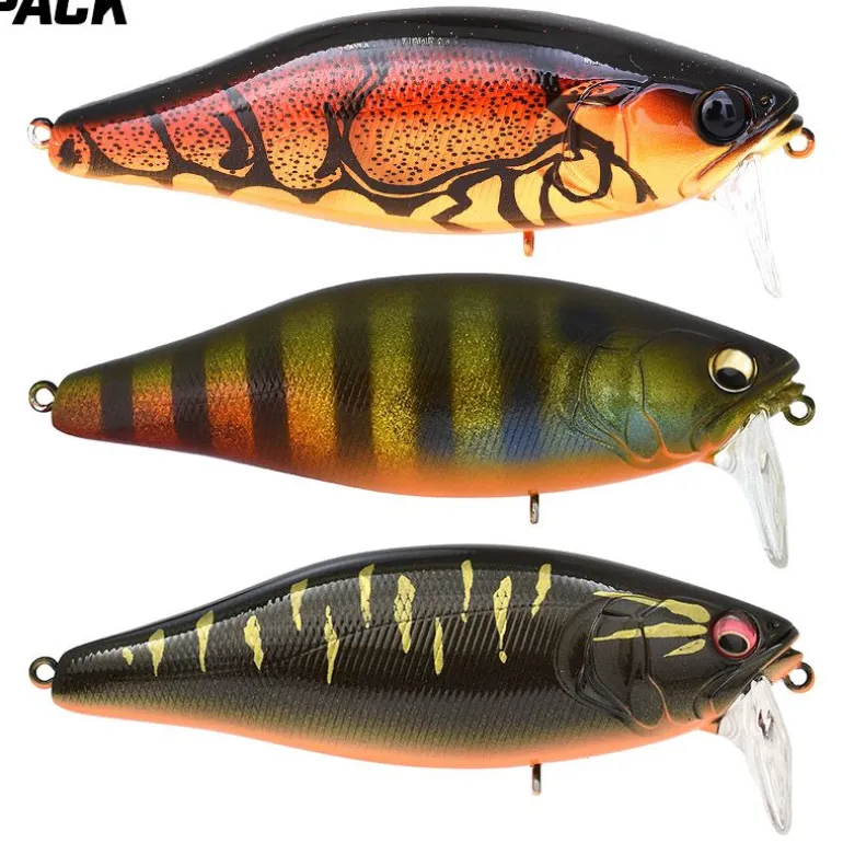 Pack de 3 leurres MEGABASS I Jack spécial eaux acides
