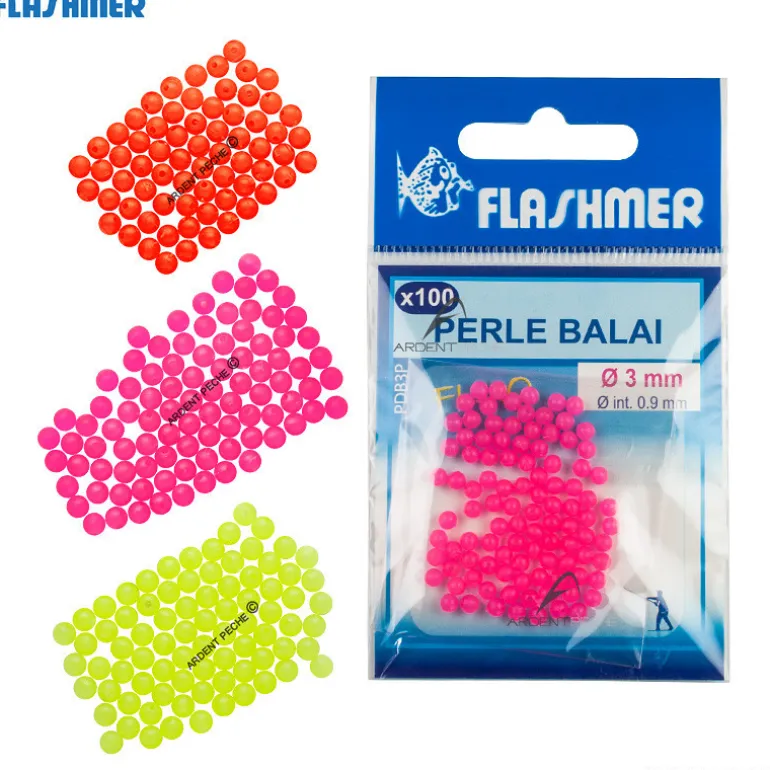 Perle plastique FLASHMER Balais fluo