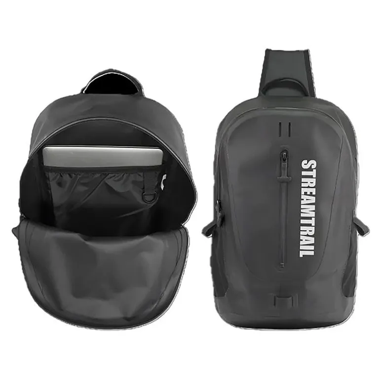 Sling pack STREAM TRAIL Stormy stream sider Black