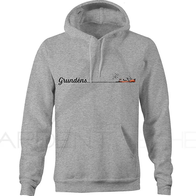 Sweat GRUNDENS Lobsterman hoodie Athletic heather