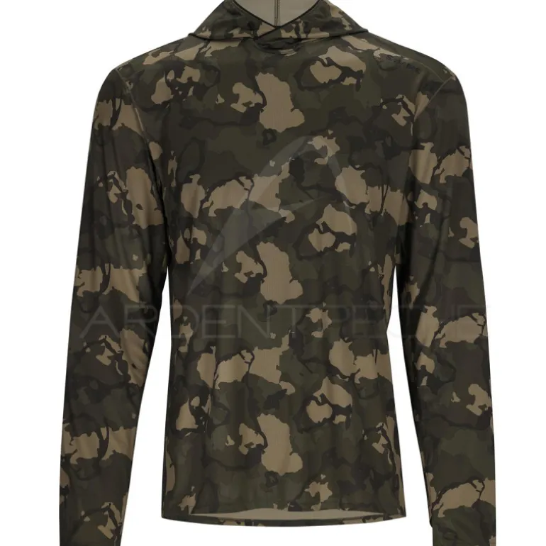 Sweat SIMMS Bugstopper SolarFlex Hoody Regiment Camo Olive Drab