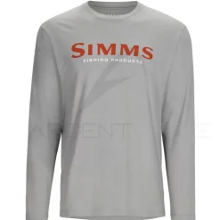 Sweat SIMMS Logo Shirt LS Cinder Heather