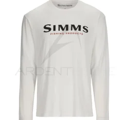 Sweat SIMMS Logo Shirt LS White