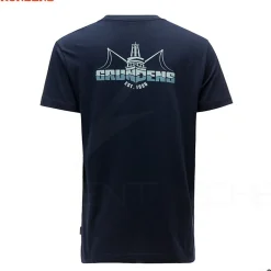 T Shirt GRUNDENS Logo boat SS Dark navy