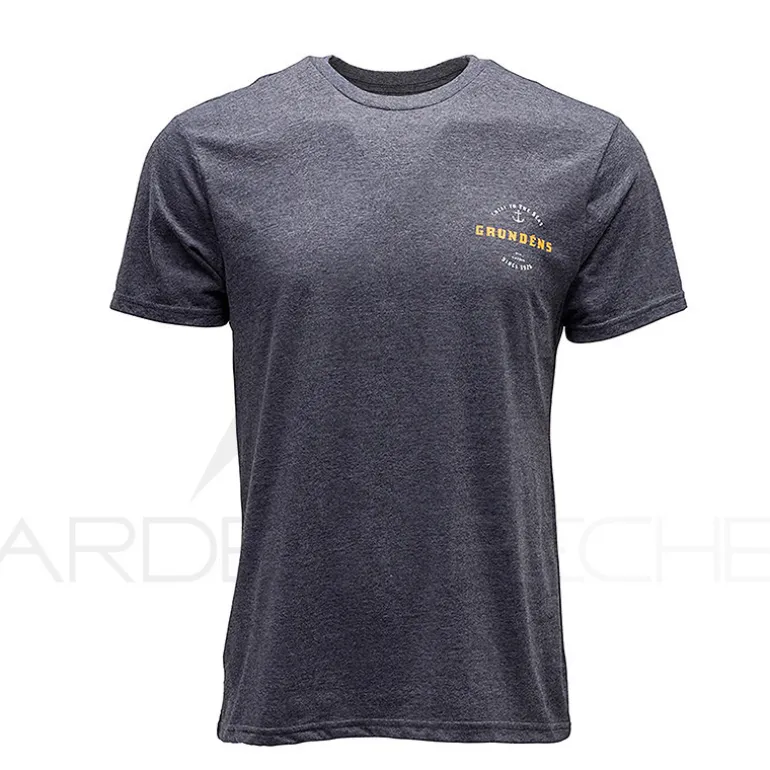 T Shirt GRUNDENS Rope knot SS heather charcoal