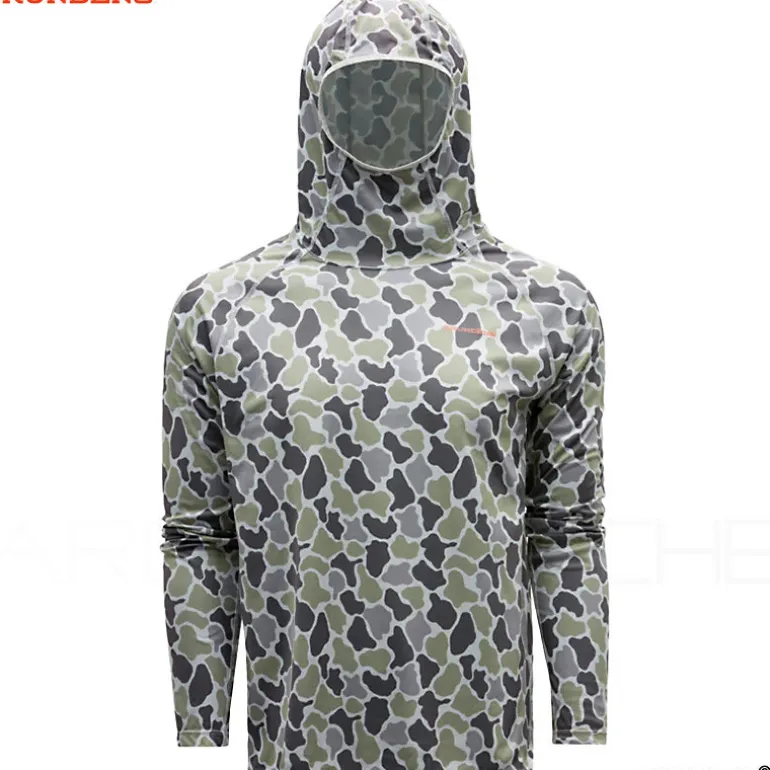 Tee shirt à capuche GRUNDENS Solstrale hoodie Tea duck camo