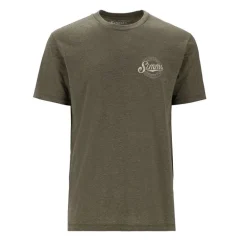 Tee shirt SIMMS Circle Lockup T-Shirt Military Heather