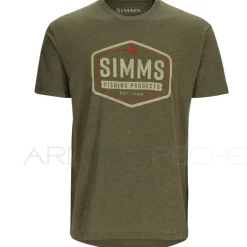 Tee shirt SIMMS Fly Patch T-Shirt Military Heather