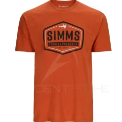 Tee shirt SIMMS Fly Patch T-Shirt Adobe Heather