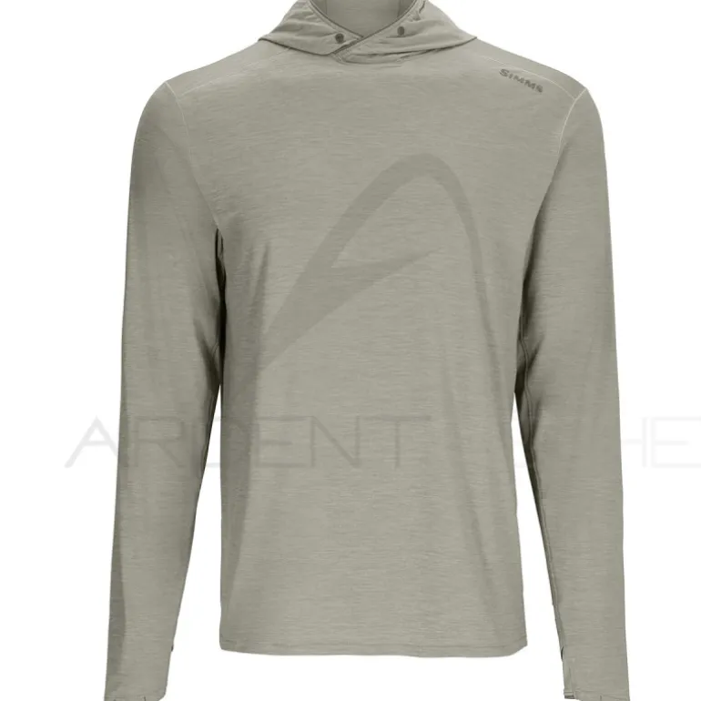 Tee shirt SIMMS Solarflex Cooling Hoody Cinder