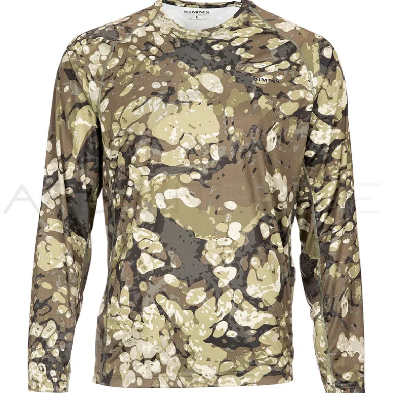 Tee shirt SIMMS Solarflex crewneck Prints riparian camo