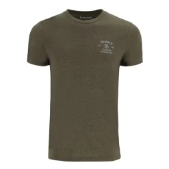 Tee shirt SIMMS Stacked Bass T-Shirt Military Heather