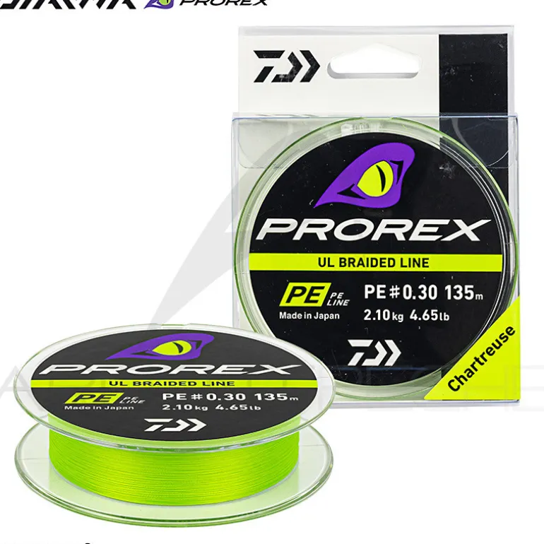 Tresse DAIWA Prorex UL PE line 135m Chartreuse