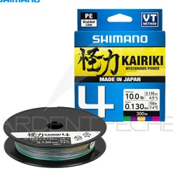 Tresse SHIMANO Kairiki 4 Multicolore 300m