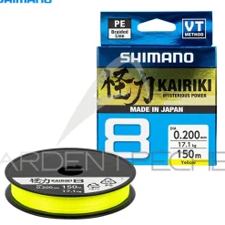 Tresse SHIMANO Kairiki SX8 Jaune 150m
