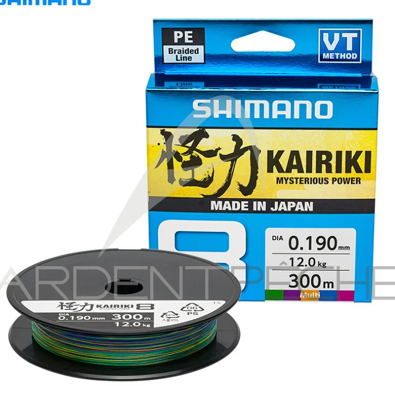 Tresse SHIMANO Kairiki SX8 Multicolore 300m